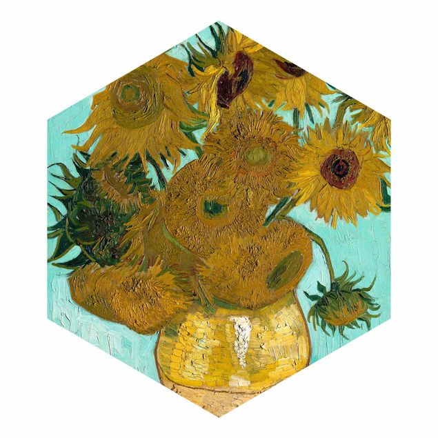Quadros movimento artístico Pós-impressionismo Vincent Van Gogh - Vase With Sunflowers