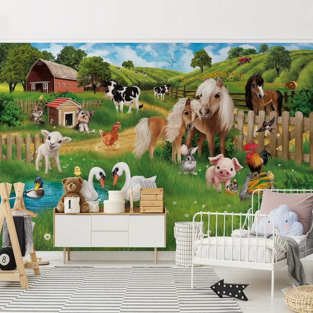 decoração para quartos infantis Animal Club International - Farm Animals