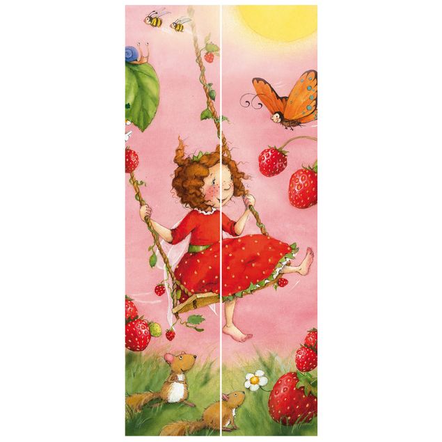 Papel de parede para porta quarto de criança Little Strawberry Strawberry Fairy - Tree Swing