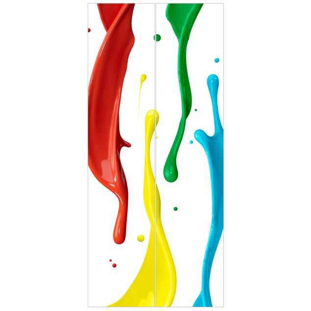 Papel de parede para porta Colour Splashes