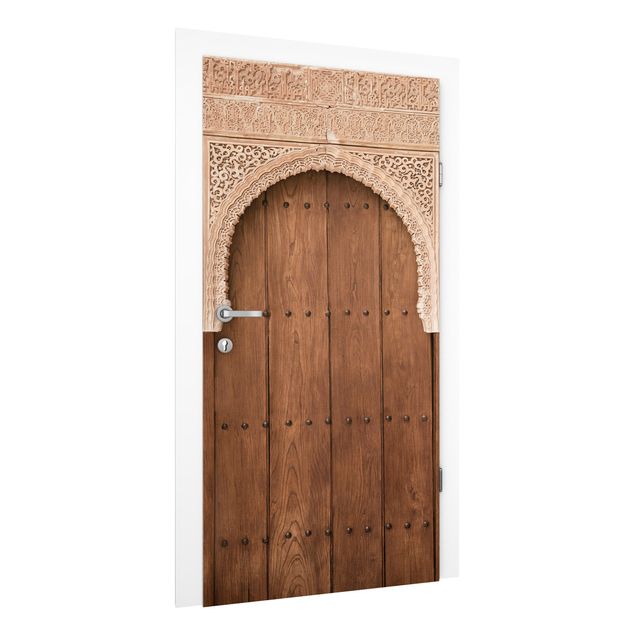 decoraçao para parede de cozinha Wooden Gate From The Alhambra Palace