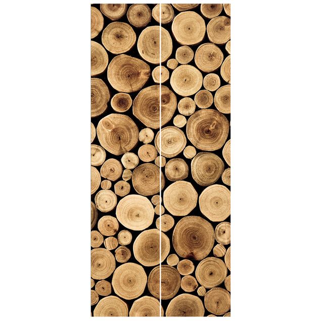 papel de parede moderno para sala Homey Firewood