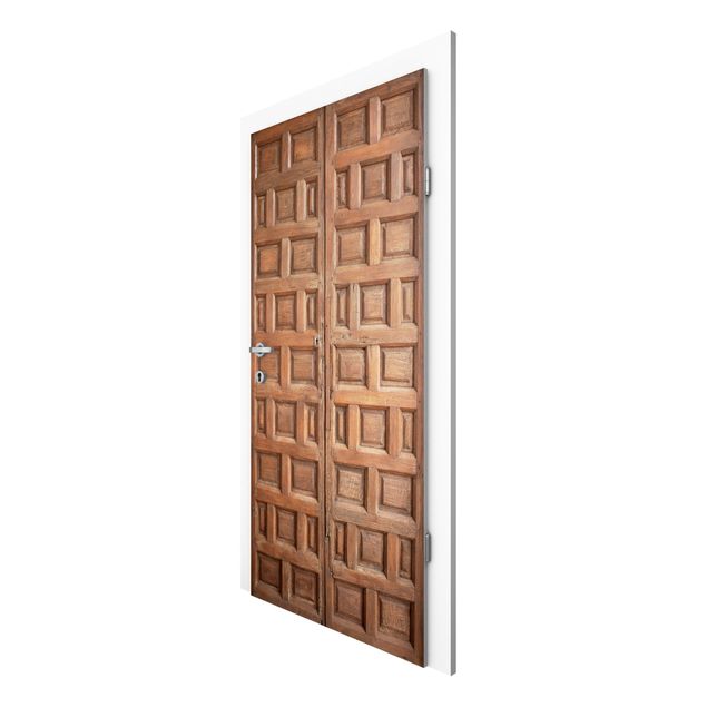 papel de parede moderno Mediterranean Wooden Door From Granada
