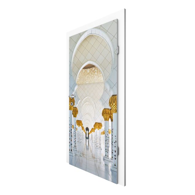 papel de parede para quarto de casal moderno Mosque In Abu Dhabi