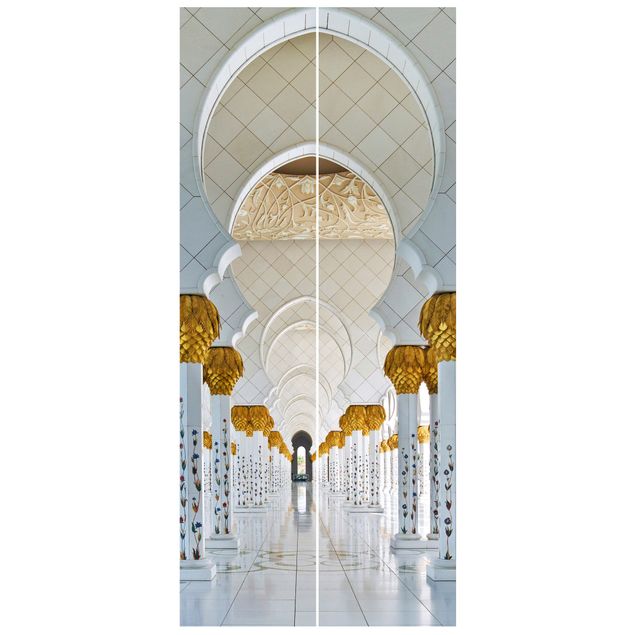 papel de parede urbano Mosque In Abu Dhabi