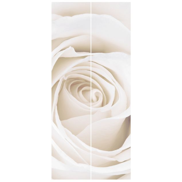Papel de parede estilo rústico Pretty White Rose