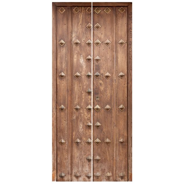 papel de parede moderno Rustic Spanish Wooden Door