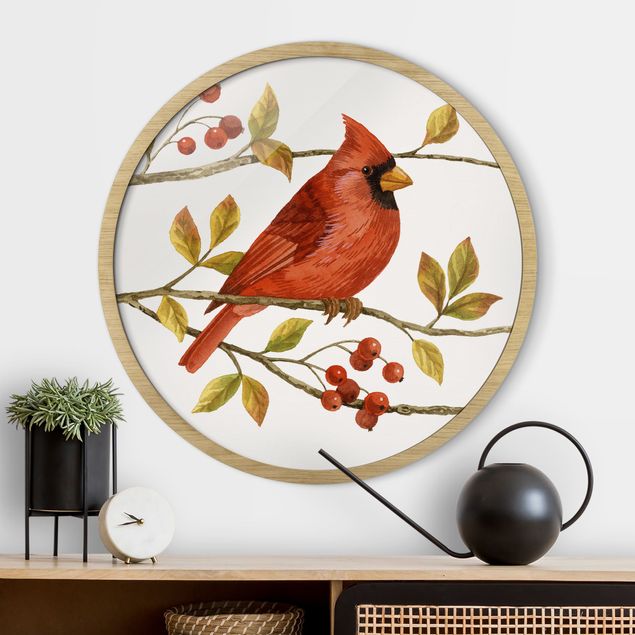 Decoração para quarto infantil Birds And Berries - Northern Cardinal