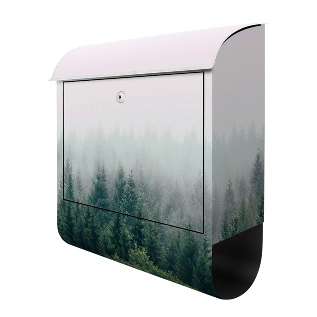 caixa de correio para muro Foggy Forest Twilight