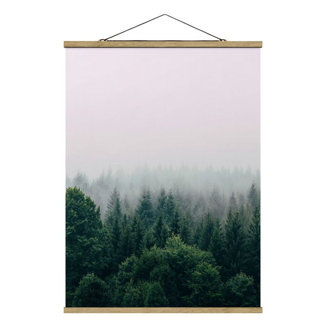 quadro da natureza Foggy Forest Twilight