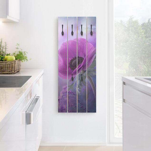 Cabides de parede flores Anemone In Violet