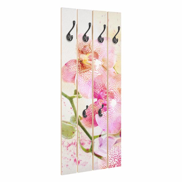 Cabides de parede Watercolour Flowers Orchids