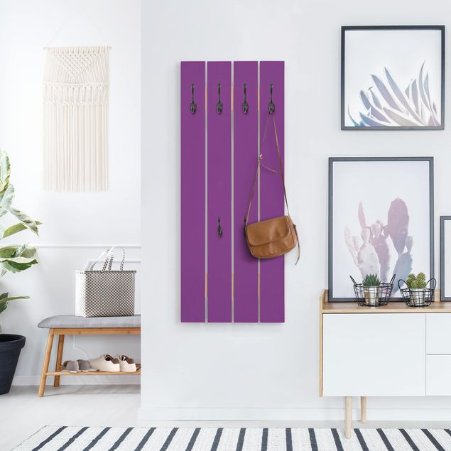 Cabides de parede imitação madeira Colour Purple