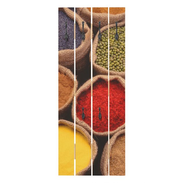 Cabides de parede multicolorido Colourful Spices