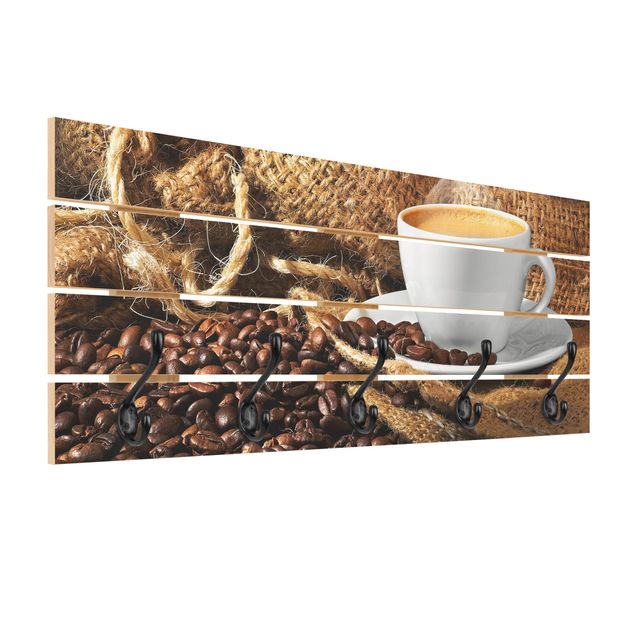 Cabides de parede em marrom Morning Coffee