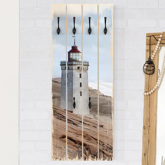 Cabides de parede praia Lighthouse In Denmark