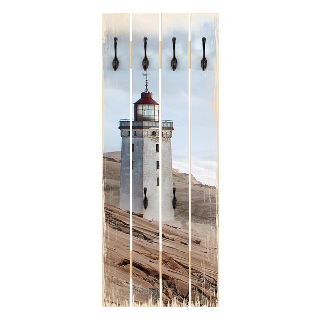 Cabides de parede shabby Lighthouse In Denmark