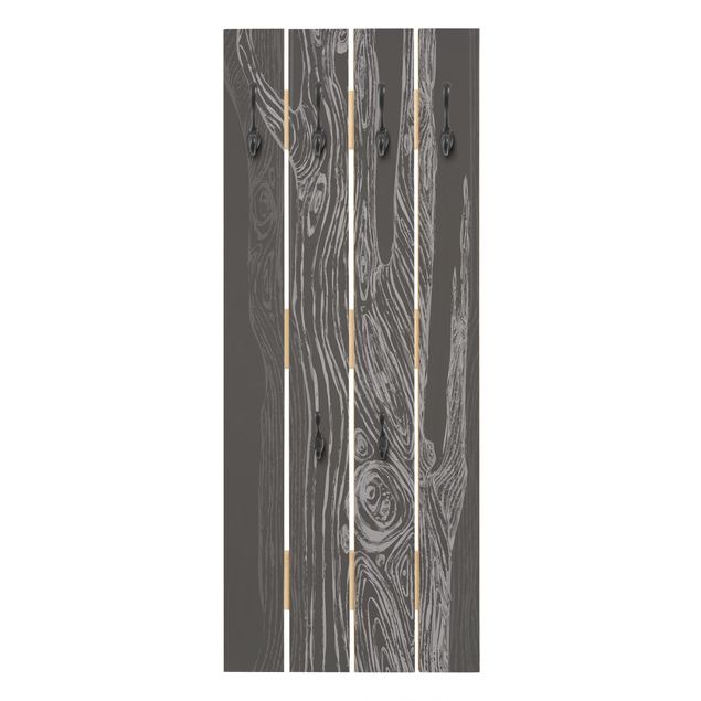Cabides de parede em cinza No.MW20 Living Forest Anthracite Grey