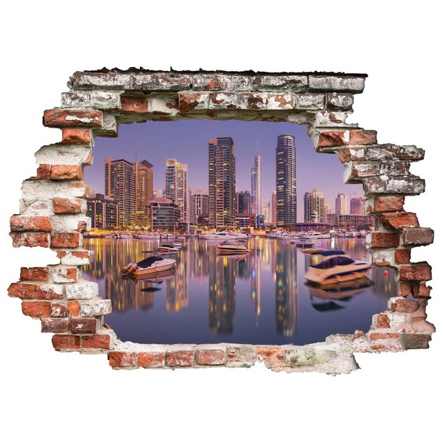decoraçoes cozinha Dubai Skyline And Marina