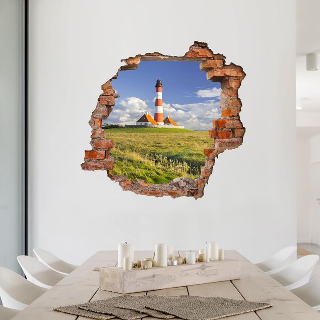 decoraçao para parede de cozinha Lighthouse In Schleswig-Holstein