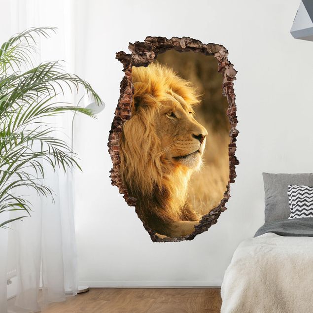 Autocolantes de parede leões King Lion