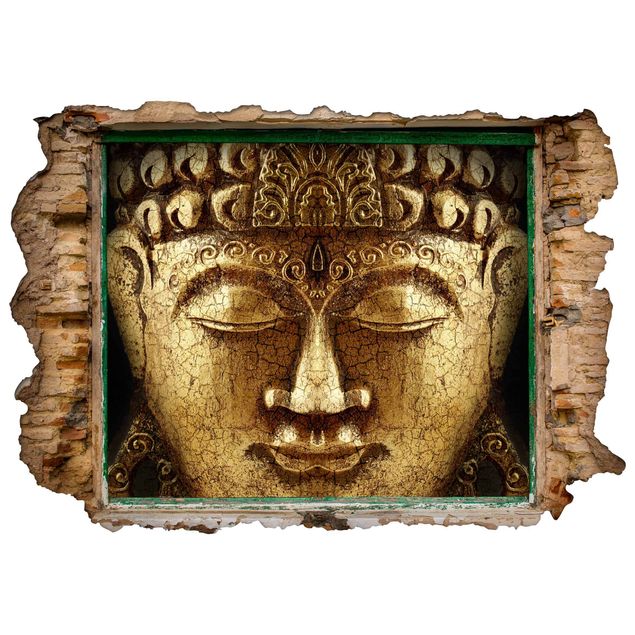Autocolantes de parede 3D Vintage Buddha