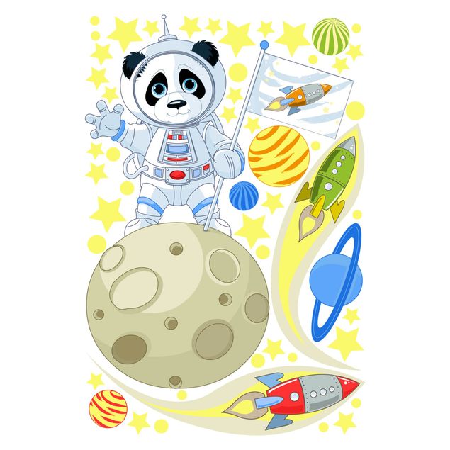 Decoração para quarto infantil Astronaut Panda