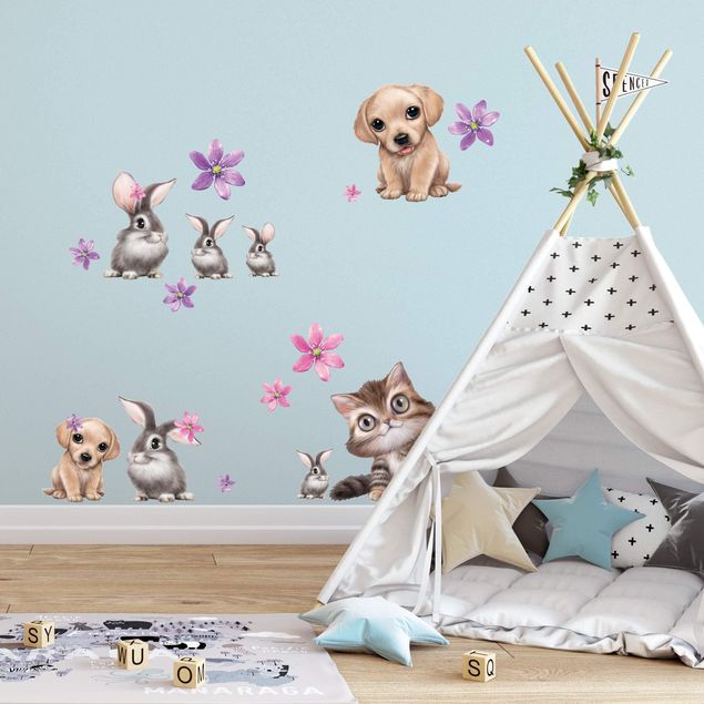 decoração quarto bebé Set Pets