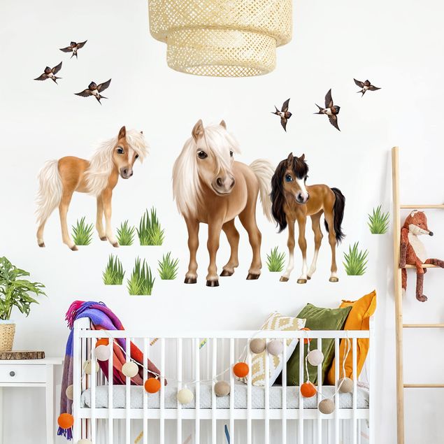 Decoração para quarto infantil Set Horses