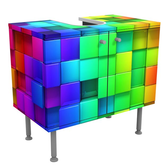 Decoração para quarto infantil 3D Cubes
