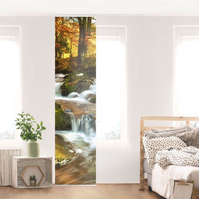 decoraçao para parede de cozinha Waterfall Autumnal Forest