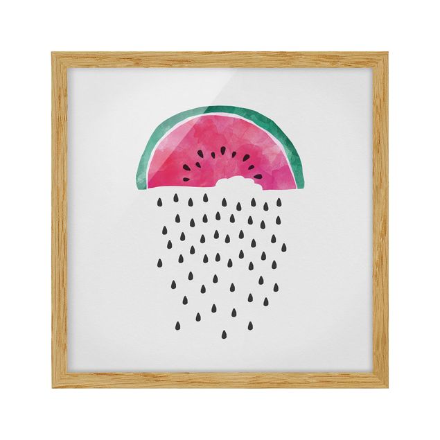 quadros decorativos para sala modernos Watermelon Rain