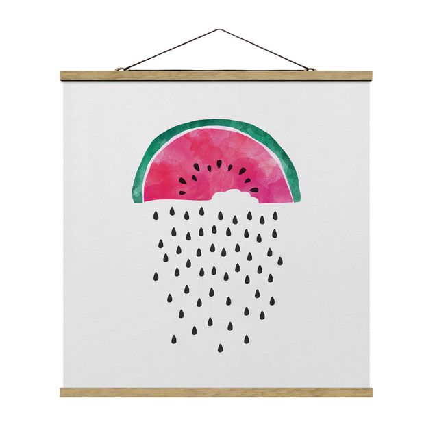 quadros decorativos para sala modernos Watermelon Rain