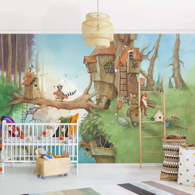 decoração para quartos infantis Vasily Raccoon - Vasily And Family Fox