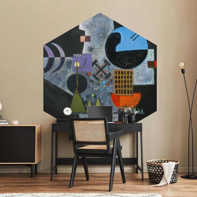 papel de parede moderno para sala Wassily Kandinsky - Cross