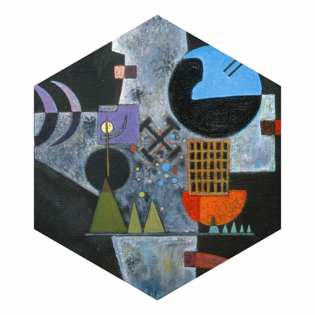 papel de parede preto absoluto Wassily Kandinsky - Cross