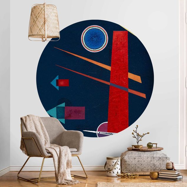 Quadros movimento artístico Expressionismo Wassily Kandinsky - Powerful Red