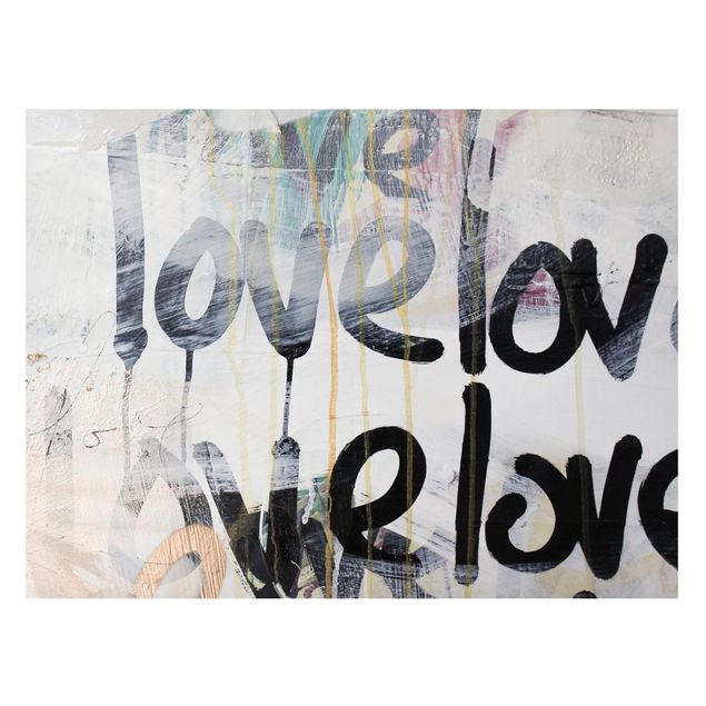 quadros com frases motivacionais We love Graffiti