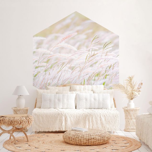 Papel de parede estilo rústico Soft Grasses