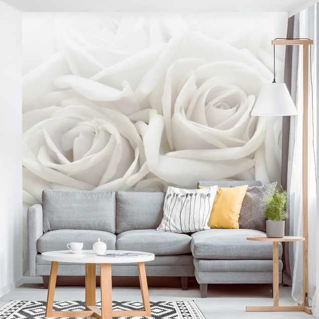 decoraçao para parede de cozinha White Roses