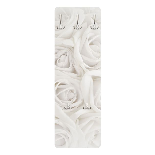 Cabides de parede White Roses