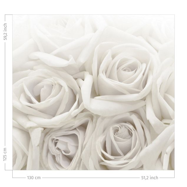 cortinas à medida White Roses