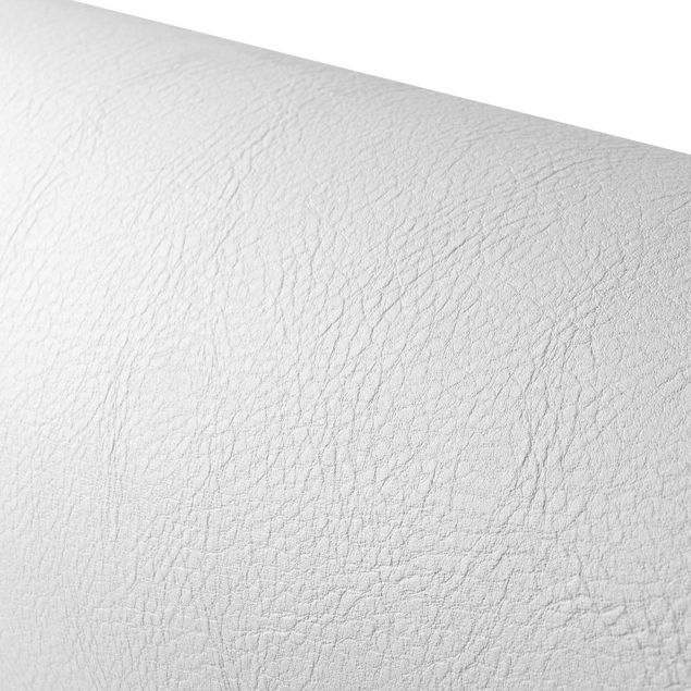 Papel autocolante para móveis armários White Leather