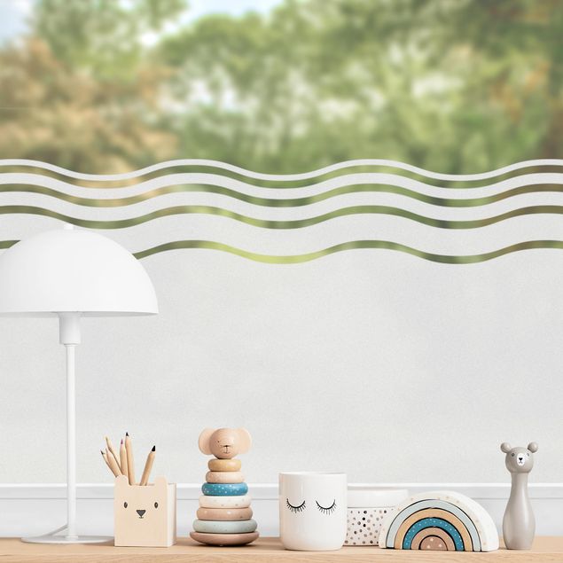 decoraçao para parede de cozinha Waves pattern border II