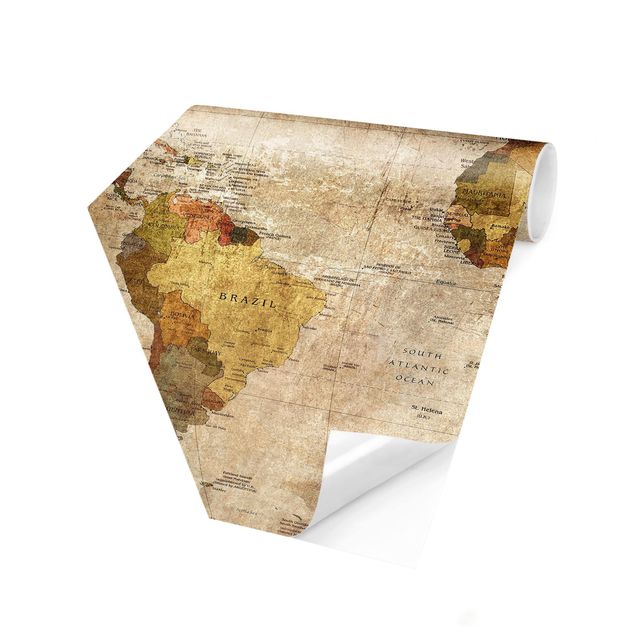 papel parede bege World Map