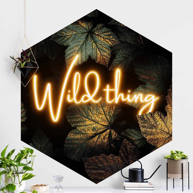 decoraçao para parede de cozinha Wild Thing Golden Leaves