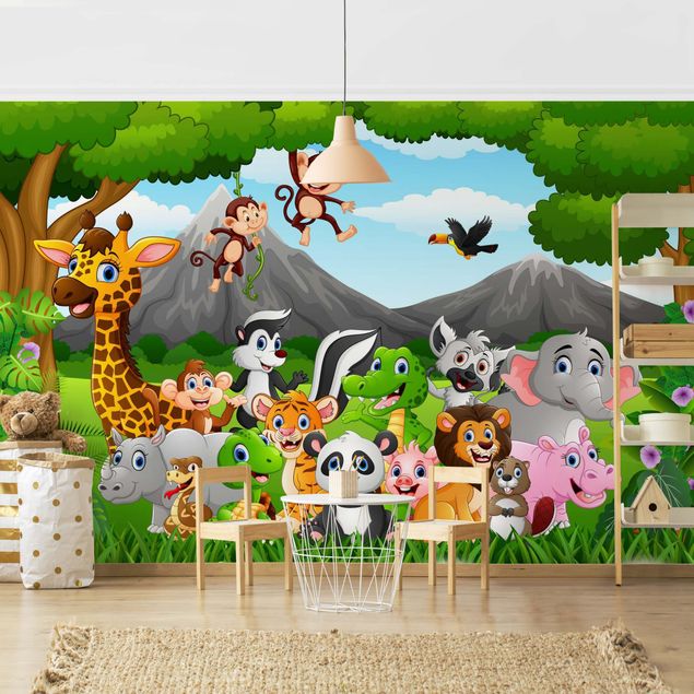 decoração para quartos infantis Wild Jungle Animals