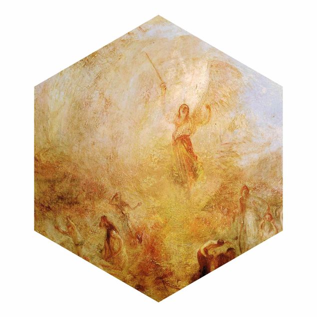 Papel de parede laranja William Turner - The Angel Standing in the Sun