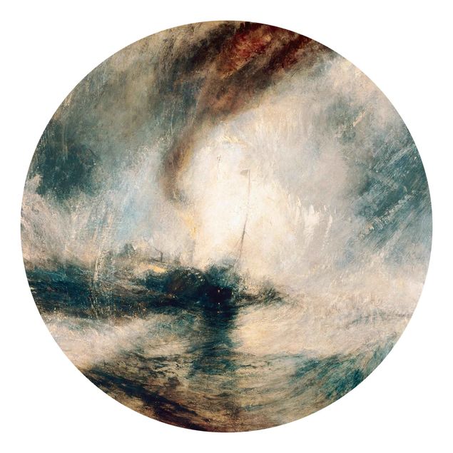 papel de parede moderno William Turner - Snow Storm - Steam-Boat Off A Harbour’S Mouth