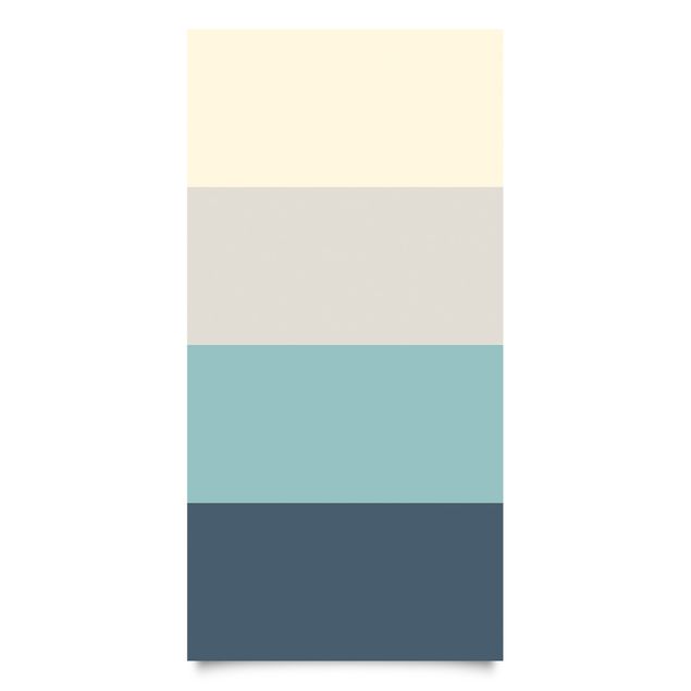 Películas autocolantes turquesa Cosy Colours Stripes Lagoon - Cashmere Sand Pastel Turquoise Slate Blue